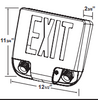 Die Cast Aluminum Exit-Emergency Combo