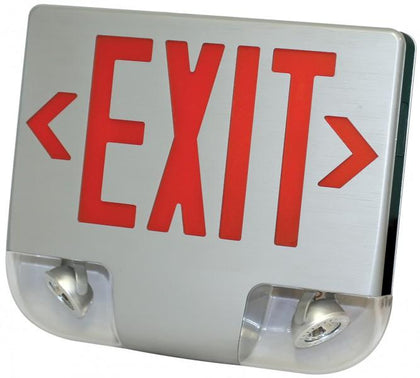 Die Cast Aluminum Exit-Emergency Combo