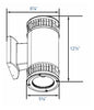 TBD Series - Up/Down LED Wall Cylinder