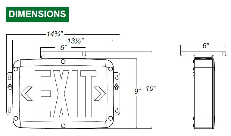 WLEX Exit Sign – New Horizon Lighting